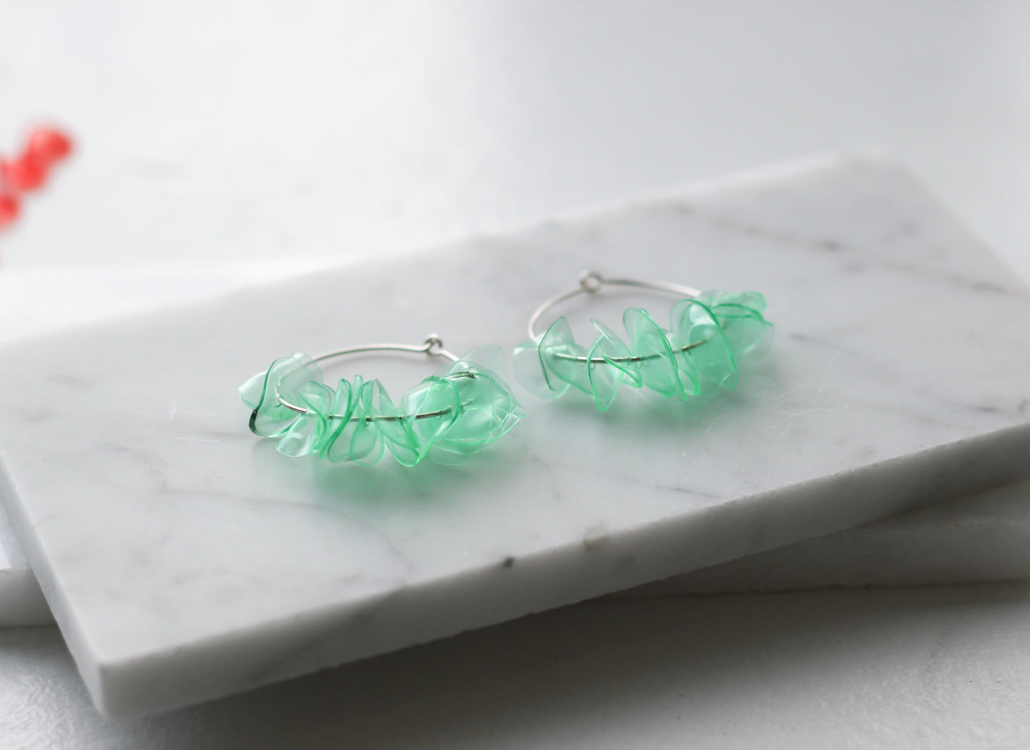 Alice Aquamarine Hoops